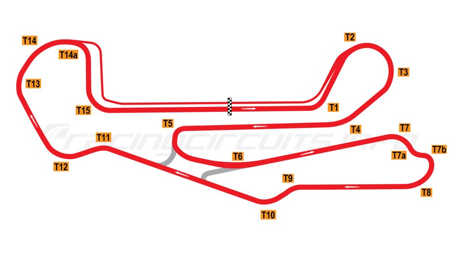 Barber Motorsports Park track map